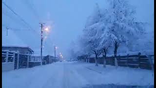 VIDEO FOTO Prima zi de iarnă autentică la Sibiu. Se circulă greu prin oraș 8 video