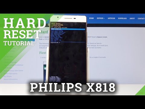 HARD RESET PHILIPS X818 - Wipe Data / Remove Screen Lock