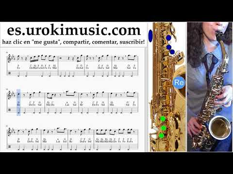Como Tocar Saxofon (alto) Janet Jackson x Daddy Yankee - Made For Now Tablatura um-ih927