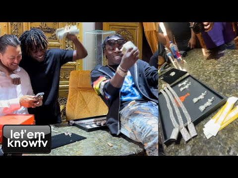 Jackboy & Sauce Walka's Artist Sauce Woodwinnin Just Got Some New Crazy Jewelry From Johnny Dang