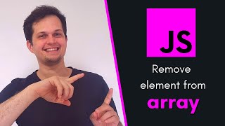 How to remove an element from an array with JavaScript
