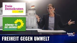 Die Geschichte von FDP und Grünen in zwölf Minuten. Heute Show erklärt FDP und Grüne
