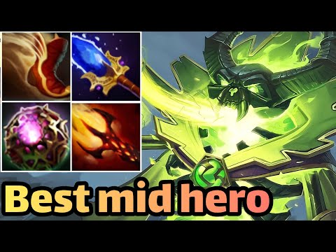 dota 2 pugna pro gameplay \ ez rank up with this hero \ pugna dota 2 mid guide\ pugna dota 2