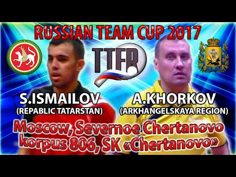 RUSSIAN CUP-2017 ISMAILOV - KHORKOV #tabletennis #настольныйтеннис