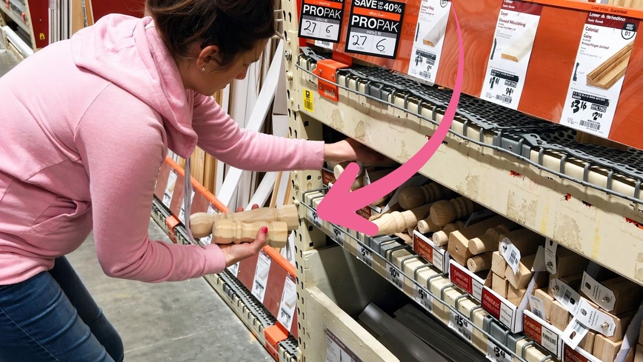 Fake the Pottery Barn look with this $5 table leg idea!