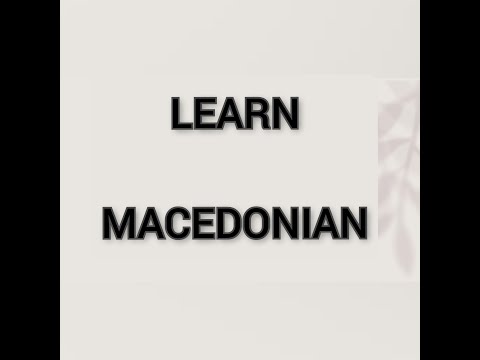 Learn Macedonian Lesson 1