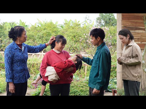 The poor girl came to thank De's family - Huyen felt happy to receive De's mother's care.