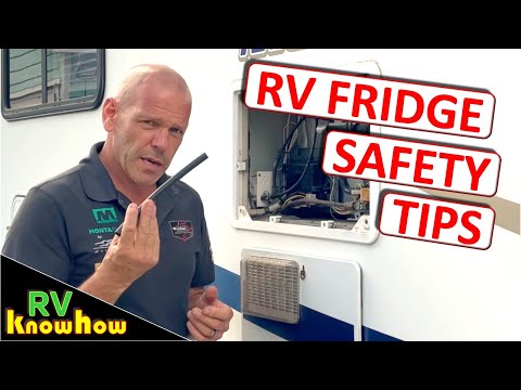 RV refrigerator safety and fire prevention. Keep this area clean for safety and better cooling.