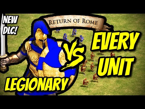 LEGIONARY vs EVERY UNIT (Return of Rome) | AoE II: DE