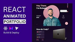 Download the video "3D Animated Portfolio Website with React & Motion and Three.js | Beginner React Project Tutorial"