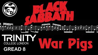 Black Sabbath - War Pigs (🔴Drum Notation | PDF)@chamisdrums  #drumtabs #rockdrum #trinitycollege