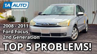 Top 5 Problems Ford Focus Coupe & Sedan 2008-2011 2nd Generation