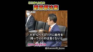 7/22【国会質疑】ここがヘンだよ 副首都法案 / 参政党：神谷宗幣代表