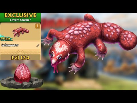 Schmoozer Max Level 134 Titan Mode - New Exclusive Cavern Crasher - Dragons:Rise of Berk