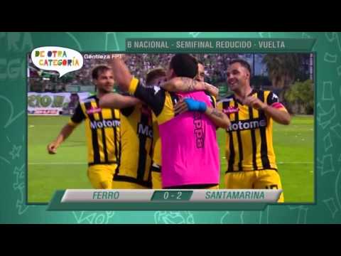 Goles B Nacional Ferro 0 vs Santamarina 2  - De Otra Categoría