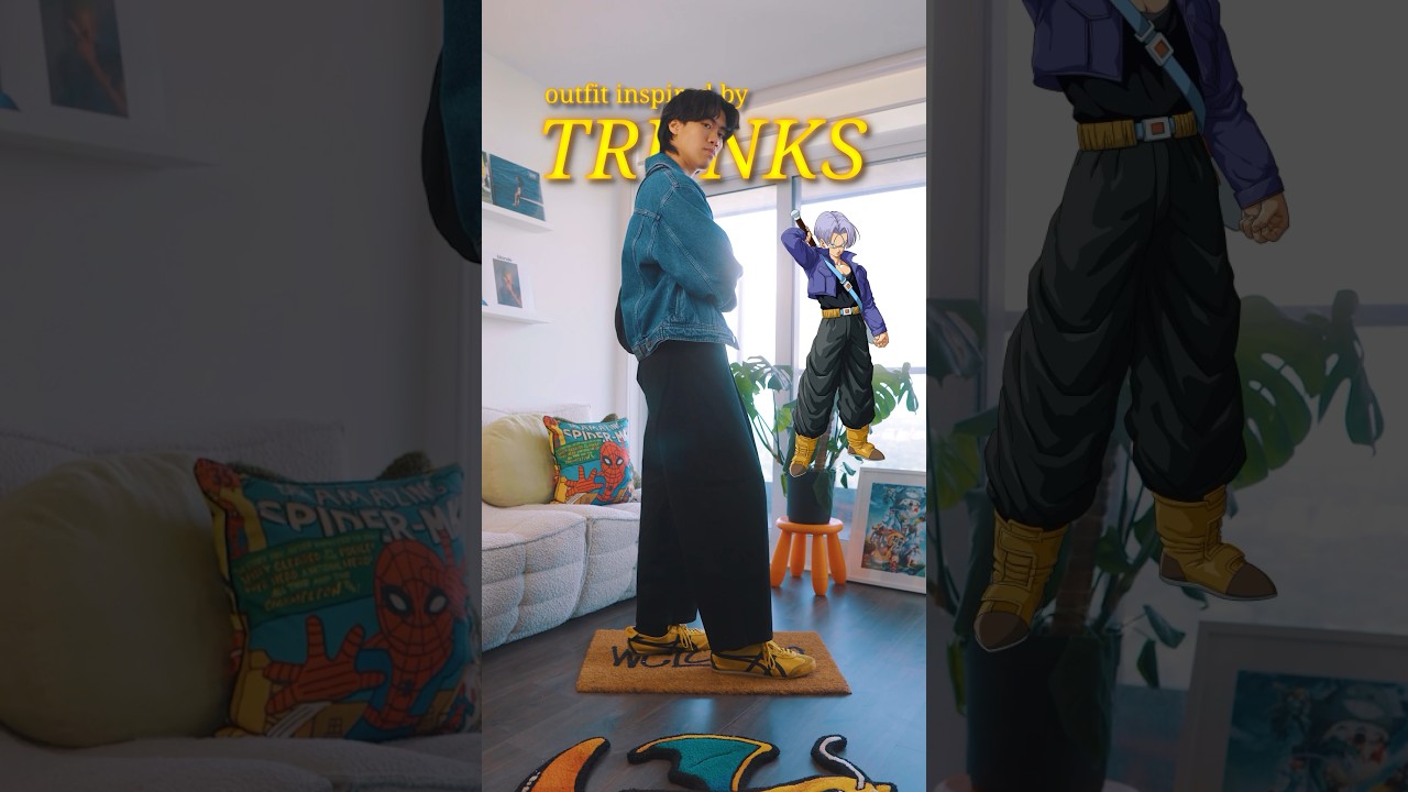 outfit inspired by TRUNKS DragonBall Z ⚔️🔥 #fashion #anime