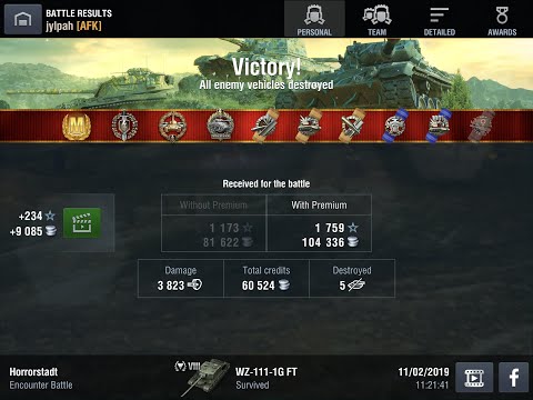WoT Blitz -  WZ-111-1G FT Ace Tanker