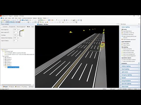 dialux tutorial no.2 street lighting