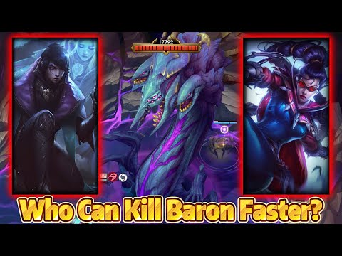 Who Can Kill Baron Faster? | Vayne Vs Aphelios