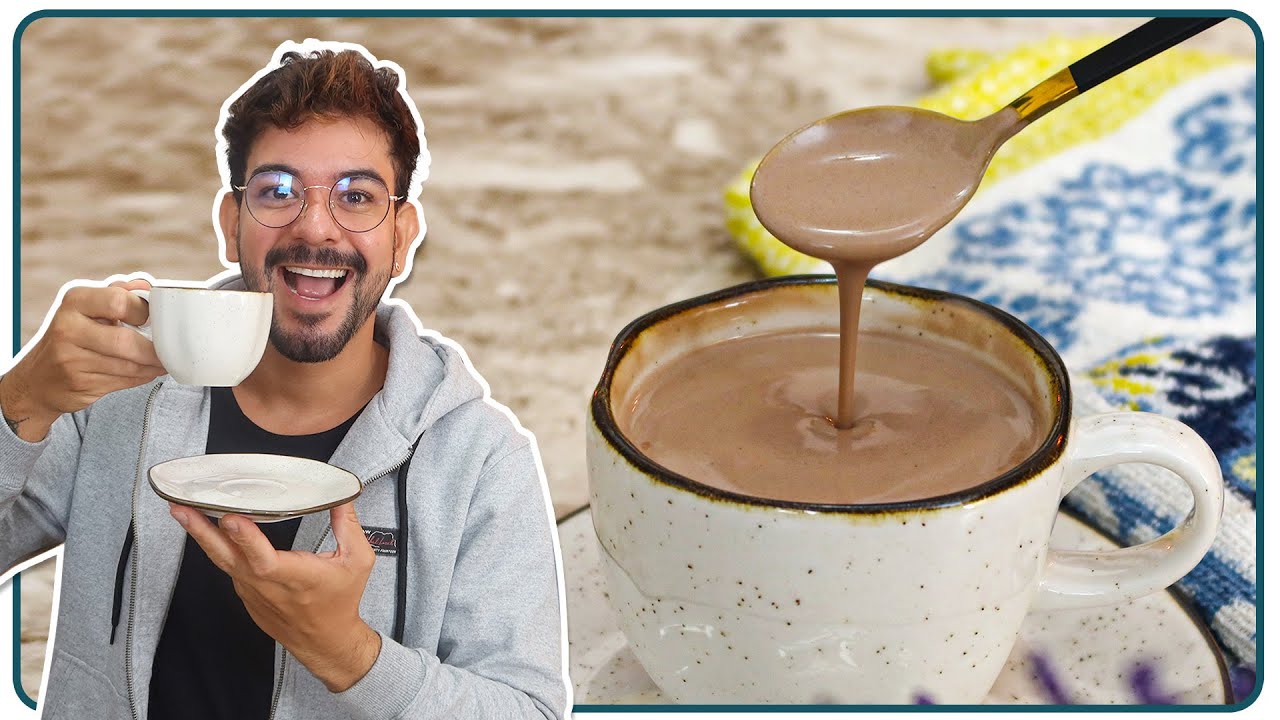 VERY CREAMY HOT CHOCOLATE WITH NESCAU FAST AND EASY | Nandu Andrade