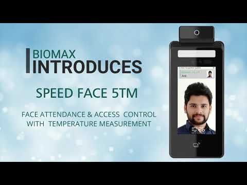 BioMax Biometric SpeedFace 5TM AI Based Facial Recognition Attendance & Access Control System