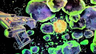 Arcade Game: Asteroids Deluxe (1980 Atari) [w/bkgrd. playfield]