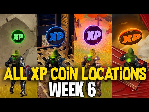 ALL XP COIN LOCATIONS (WEEK 6) | FORTNITE SEASON 4 CHAPTER 2