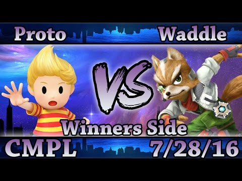 CMPL 12 - Proto (Lucas) Vs !sip|Waddle (Fox) Smash Wii U Winners Side - Smash 4
