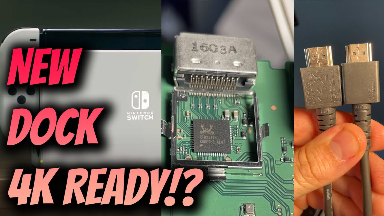 Switch OLED's Dock Can Output 4k & 60fps, Future Proofing for a New Switch! - YouTube
