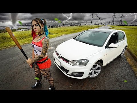 I FOUND HARLEQUIN LOST ON THE STREET 😈 "asked for a ride"!!