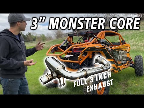 Can Am X3 Turbo FULL 3" Exhaust! SOUNDS AMAZING!