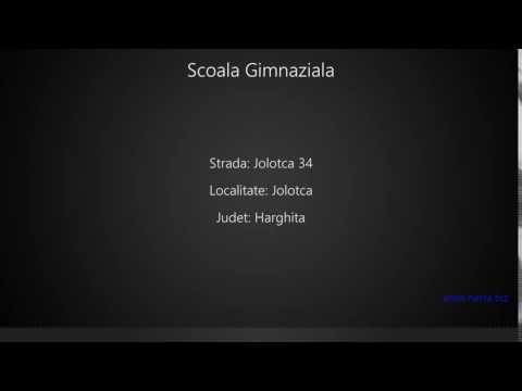 Scoala Gimnaziala Jolotca