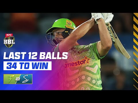 31 Off The Over! Unbelievable Daniel Sams Heroics In Thunder v Strikers | #BBL14