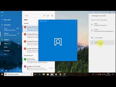 How to add another gmail account in windows 10 mail app