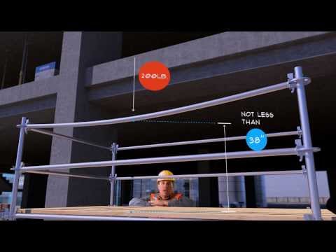 Scaffolding Top and Mid Rail Installation Preview - Lesson 10