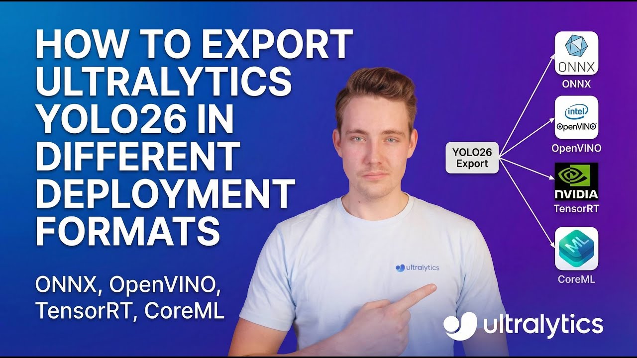How to Export Ultralytics YOLO26 in different formats for Deployment | ONNX, TensorRT, CoreML 🚀