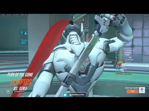 20K DMG! POTG! NECROS BEST GENJI IN THE WORLD - OVERWATCH 2 SEASON 2 GAMEPLAY
