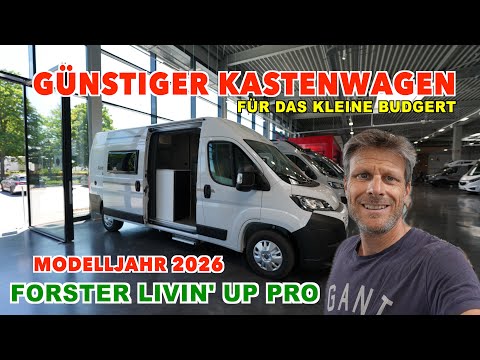 GÜNSTIGER KASTENWAGEN FÜRS KLEINE BUDGET | NEU | 6m, Querbett, Modelljahr 2026, Citroen, FORSTER