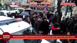 Manisa'da intihar girişimi Okulun çatısına çıktı - Manisa Gündem Haber