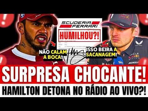 Lewis Hamilton faz DECLARAÇÃO CHOCANTE na Ferrari | Max Verstappen QUEBRA SILENCIO na Red Bull | FIA