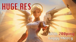 how's 200ping laggy mercy save her team