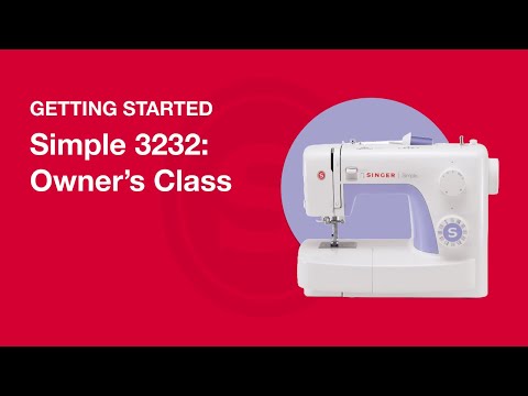 Siuvimo mašina SEWING MACHINES SINGER SIMPLE3232 230001146 video