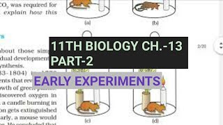Class 11 Biology|Ch.-13 |Part-2||Early experiments||Study with Farru