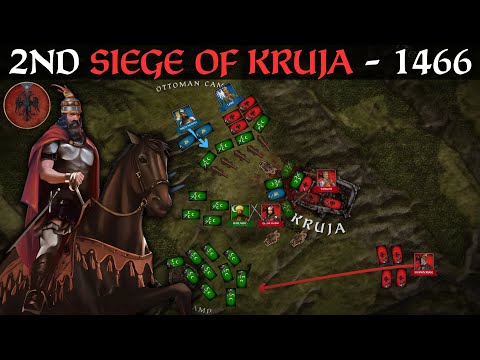Siege of Kruja 1466 - Skanderbeg vs Mehmed II - 4k History