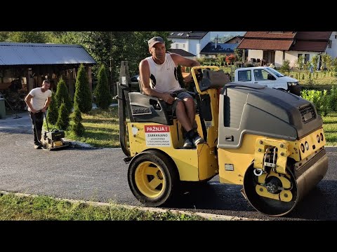 Bucomerc Twi  (asfaltiranje prilaza kući) Majstor na valjku Fadil Ramić