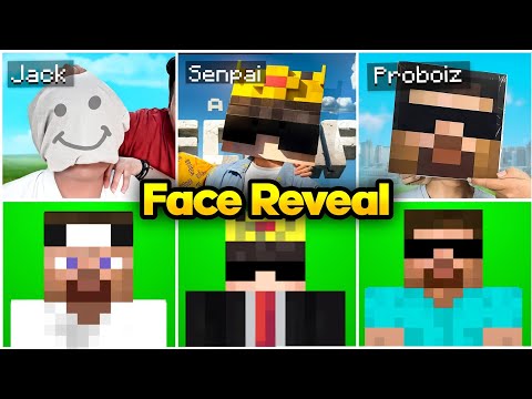 Every Minecraft YouTuber Face Reveal | Proboiz 95, SenpaiSpider, Jack Bhaiya...