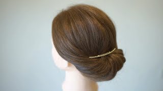 3分で出来るシンプルなギブソンタック/Quick&SimpleHairstyle