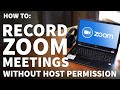 How To Record Zoom Meeting Without Host Permission Record Zoom Free On Windows With OBS Studio