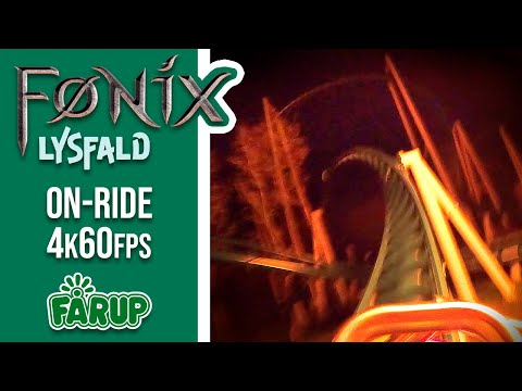 Fønix Lysfald Event | On-Ride POV Front - Night - 4k60fps | Vekoma MK-1101 | Fårup Sommerland