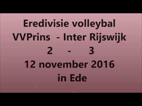 Eredivisie volleybal VVPrins tegen Inter Rijswijk 12 november 2016  in Ede